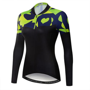 V1 Women Long Sleeve Cycling Jersey